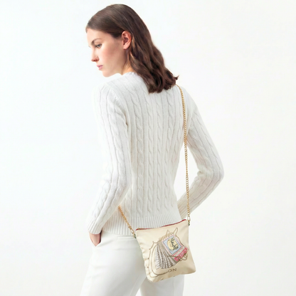 Chevaloscope Vintage Scarf Crossbody Bag