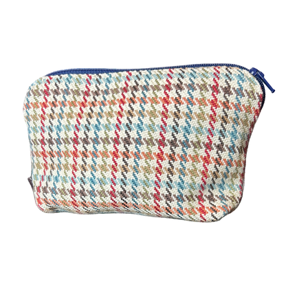 Couvertures et Tenues du Jour Blue Vintage Silk Scarf Beauty Bag