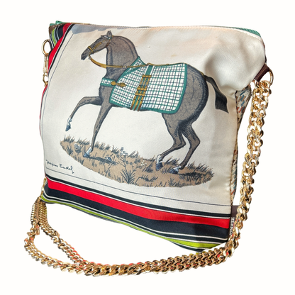 Couvertures et Tenues du Jour Ivory Vintage Scarf Crossbody Bag