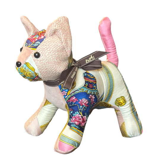 Qu'Importe le Flacon Vintage Silk Scarf Charming Kitten