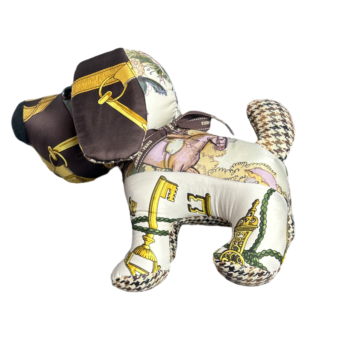 Eperon d'Or Vintage Silk Scarf Loyal Puppy
