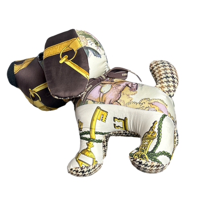 Eperon d'Or Vintage Silk Scarf Loyal Puppy
