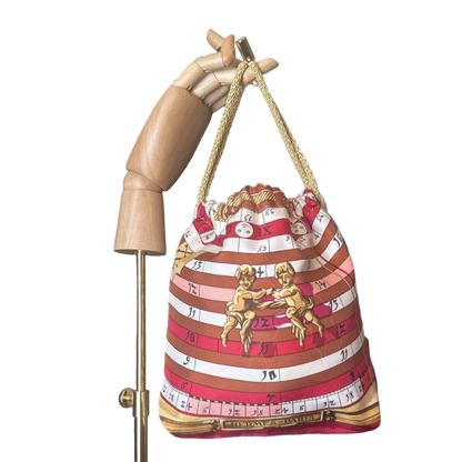 Astrologie Vintage Scarf Drawstring Crossbody Bag