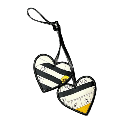 Astrologie Dies et Hore Scarf Double Heart Bag Charm