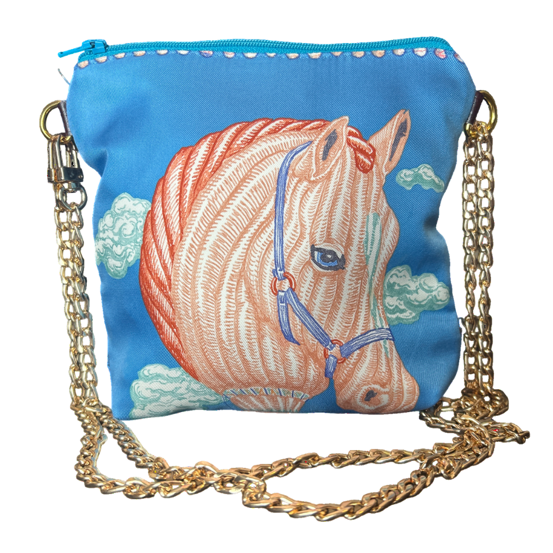 Chevaloscope Vintage Scarf Crossbody Bag