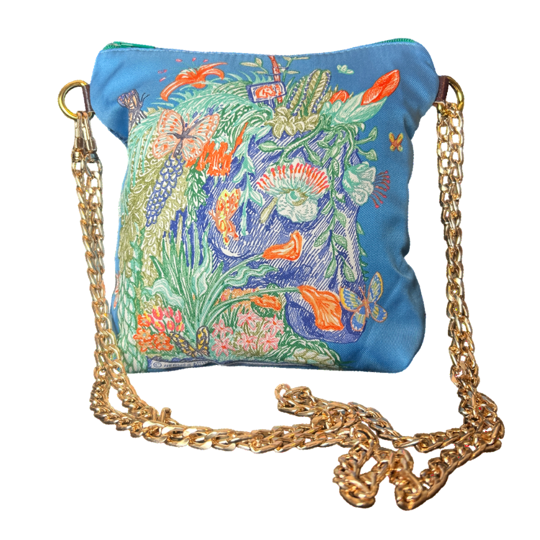 Chevaloscope Vintage Scarf Crossbody Bag