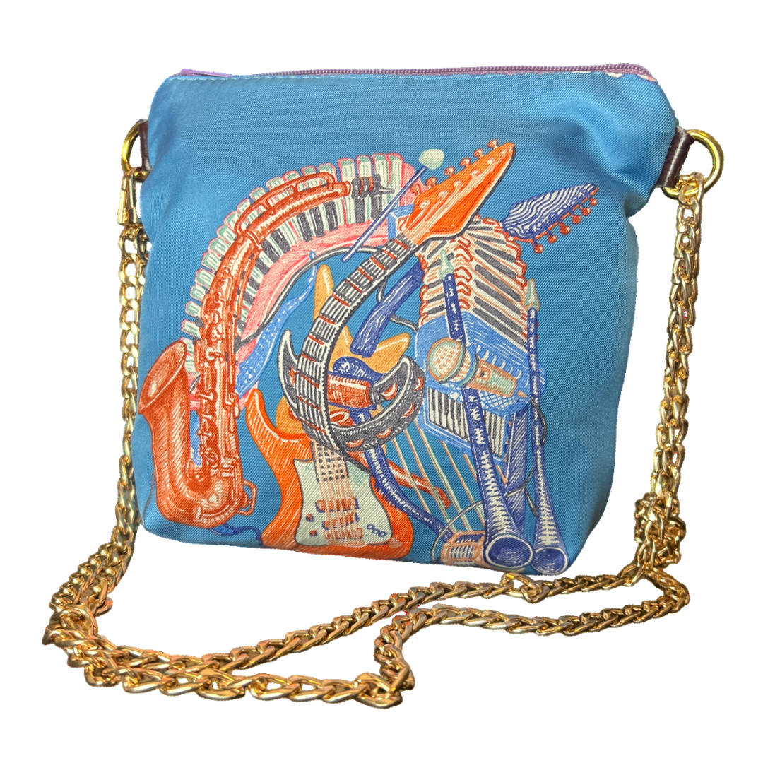 Chevaloscope Vintage Scarf Crossbody Bag