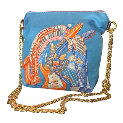 Chevaloscope Vintage Scarf Crossbody Bag