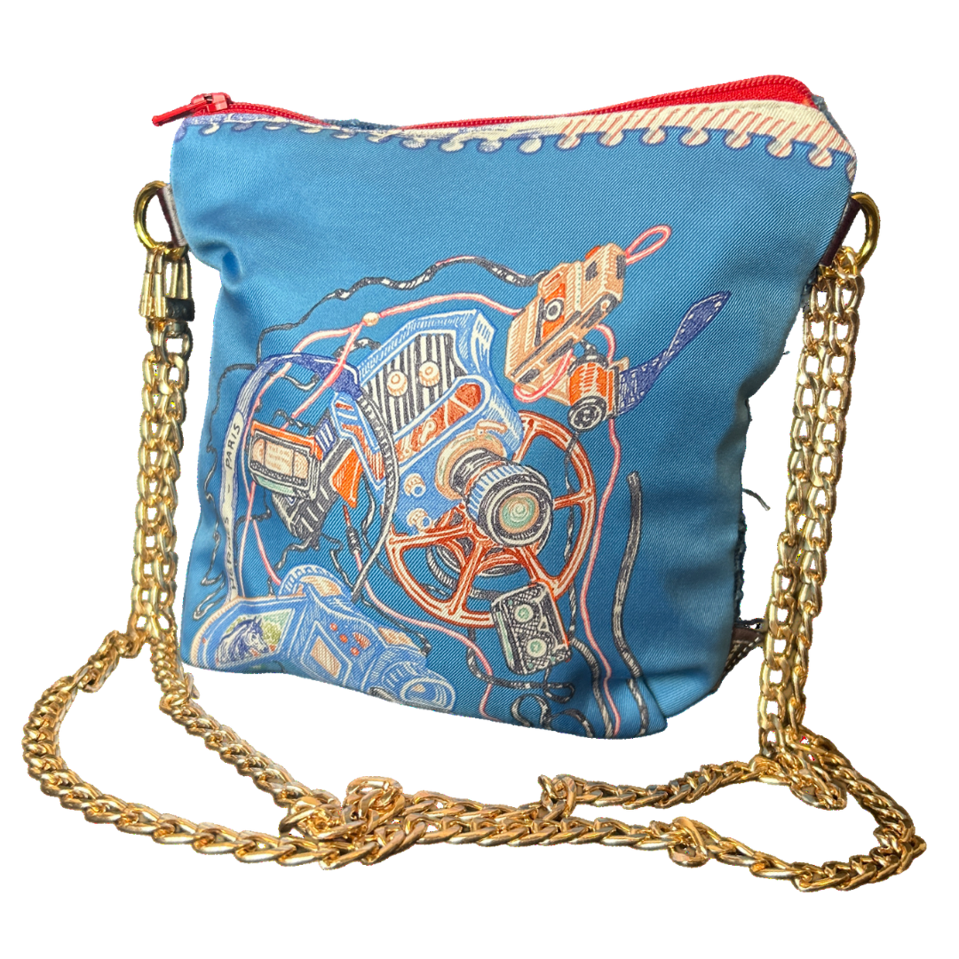 Chevaloscope Vintage Scarf Crossbody Bag