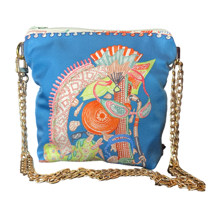 Chevaloscope Vintage Scarf Crossbody Bag
