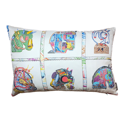 Chevaloscope Vintage Silk Scarf Pillows