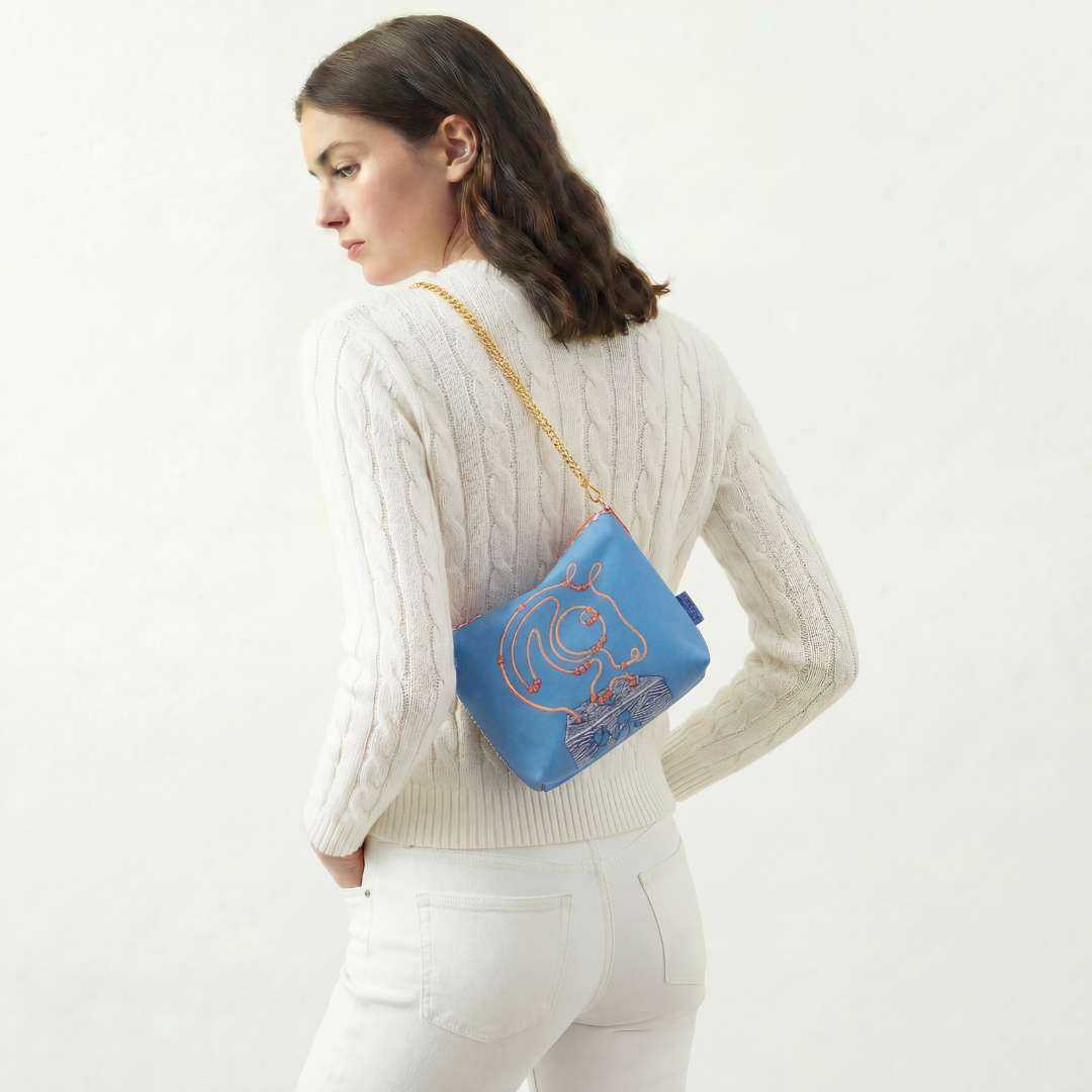 Chevaloscope Vintage Scarf Crossbody Bag