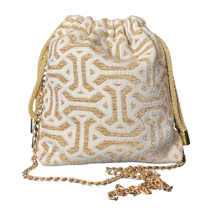 Astrologie Vintage Scarf Drawstring Crossbody Bag
