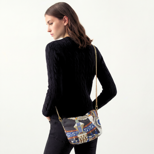 Haute Parure Vintage Scarf Crossbody Bag