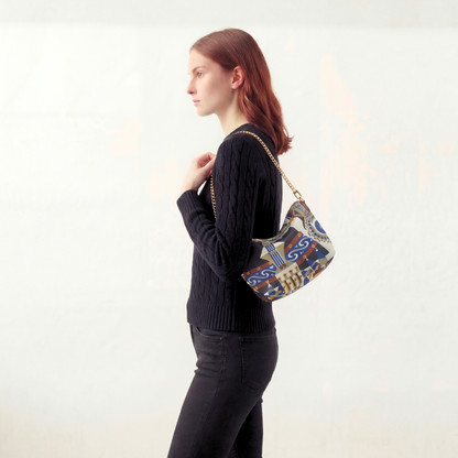 Haute Parure Vintage Scarf Crossbody Bag