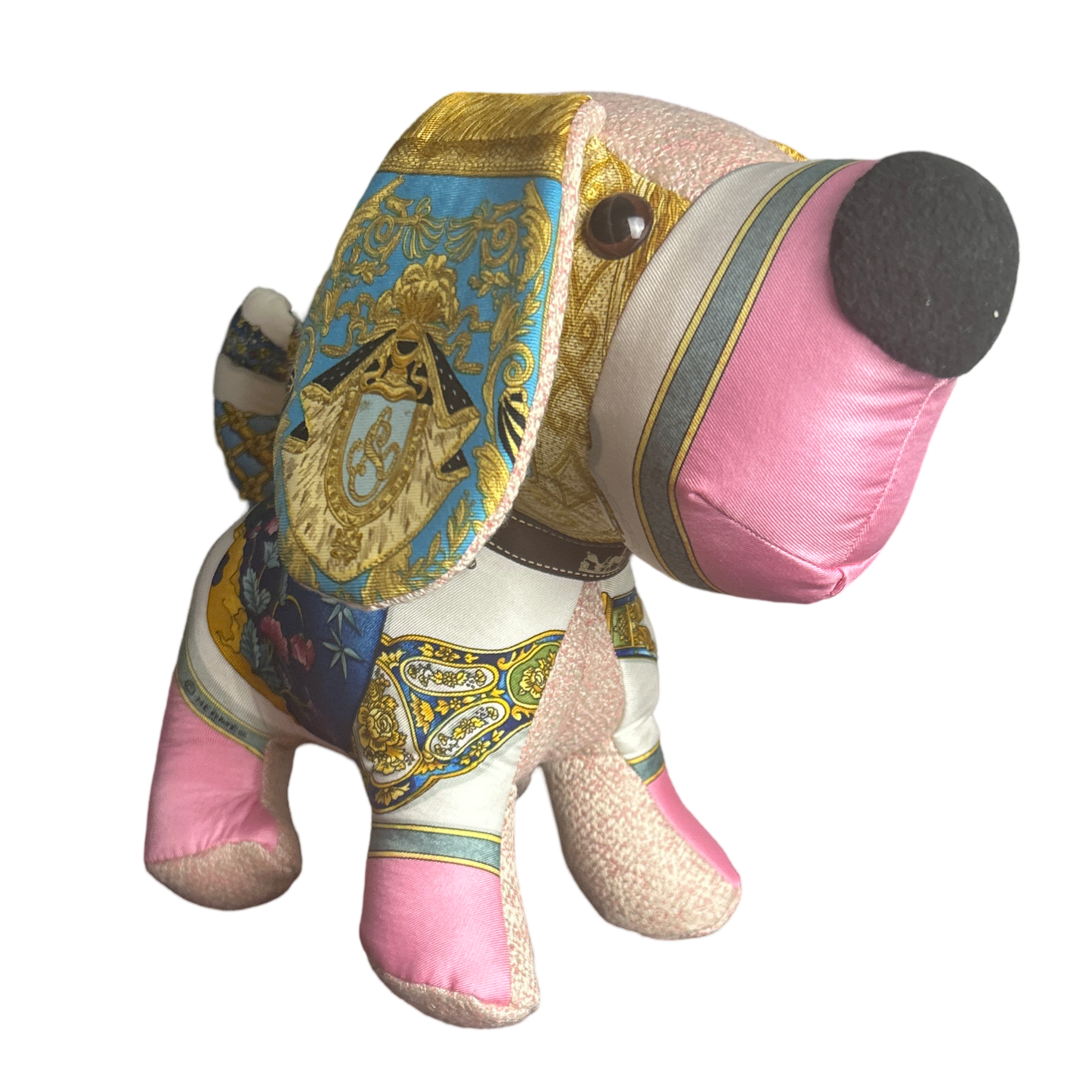Qu'Importe le Flacon Vintage Silk Scarf Loyal Puppy