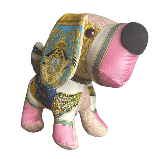 Qu'Importe le Flacon Vintage Silk Scarf Loyal Puppy