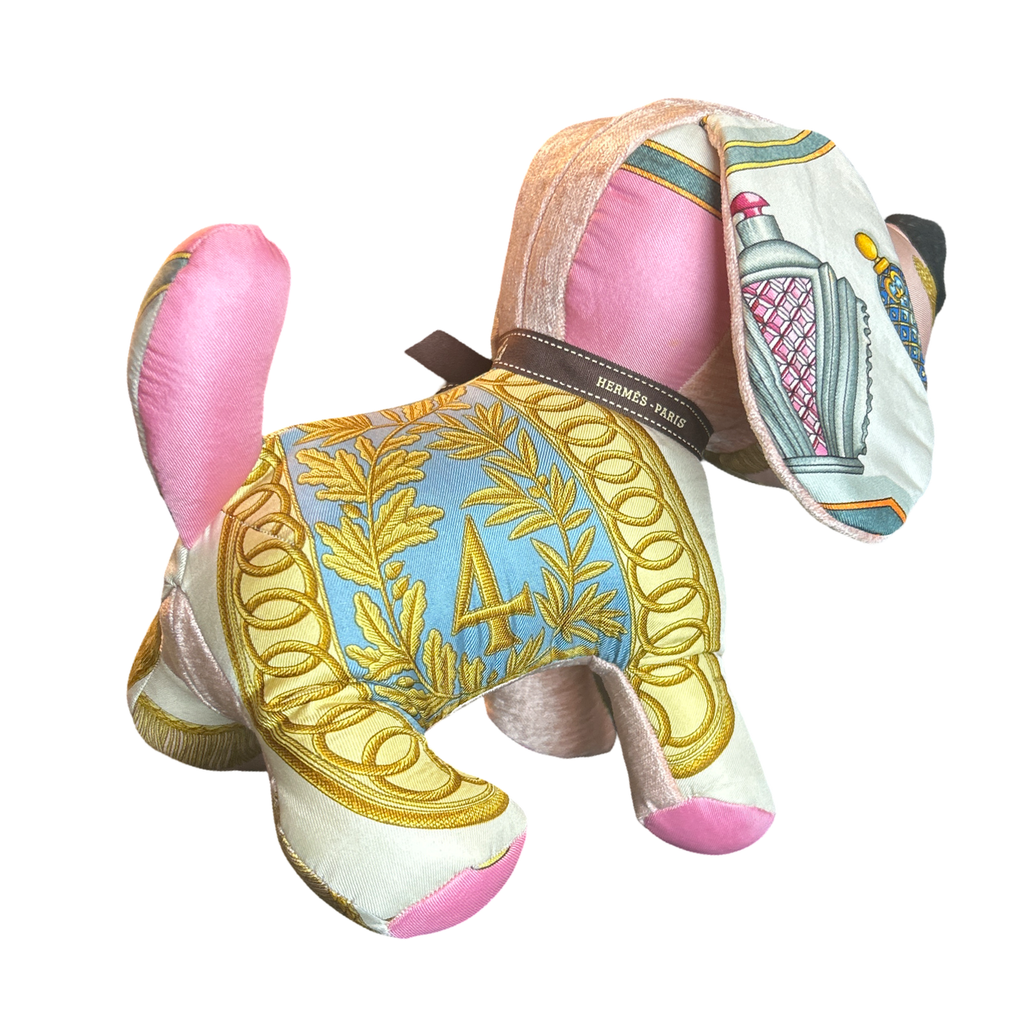 Poste et Cavalerie Vintage Silk Scarf Loyal Puppy