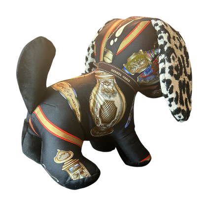 Qu'Importe le Flacon Vintage Silk Scarf Loyal Puppy