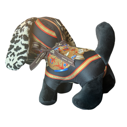 Qu'Importe le Flacon Vintage Silk Scarf Loyal Puppy