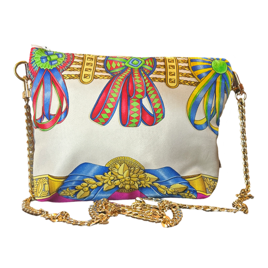 Rubans du Cheval Fuchsia Vintage Scarf Crossbody Bag