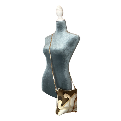 Cannes et Pommeaux Vintage Scarf Crossbody Bag