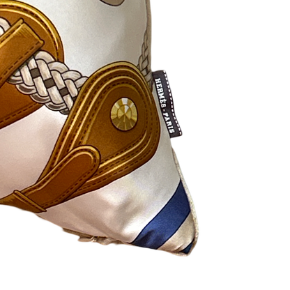 Coaching Vintage Silk Scarf Pillows 24"
