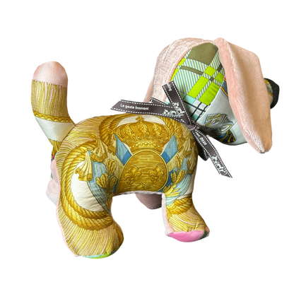 Poste et Cavalerie Vintage Silk Scarf Loyal Puppy