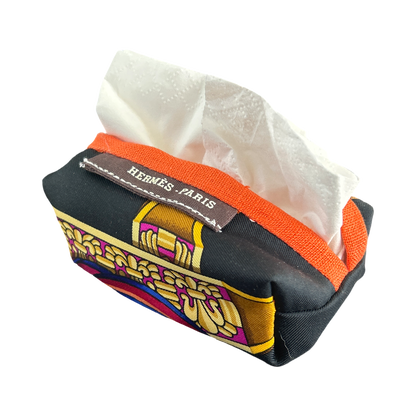Rubans du Cheval Noir Vintage Scarf Travel Tissue Pouch