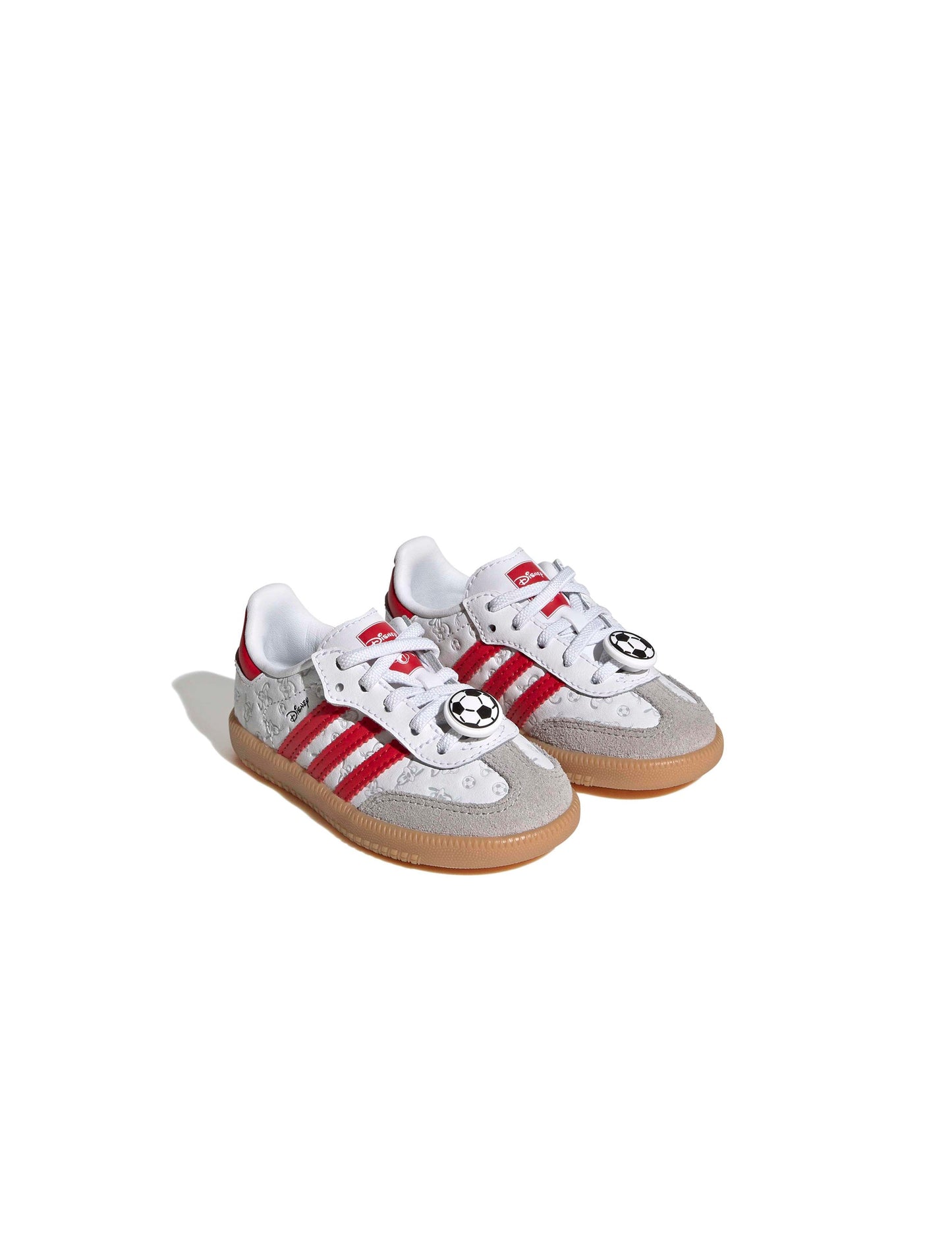 Adidas (TD) Disney Samba OG Elastic Lace - White/Red
