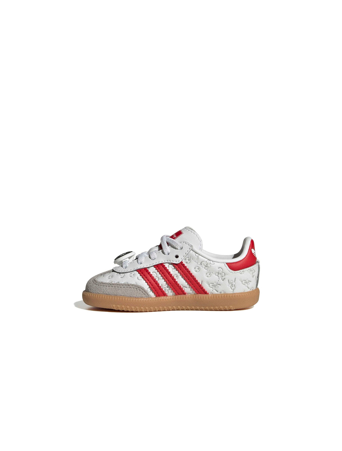 Adidas (PS) Disney Samba OG Elastic Lace - White/Red