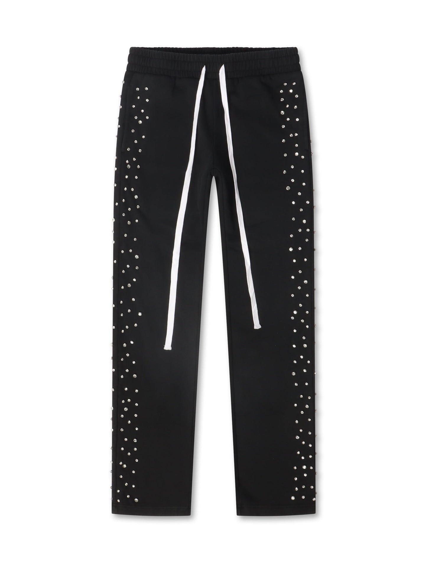 Embellish Ice Lounge Rhinestone Sweatpants - Black