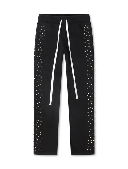 Embellish Ice Lounge Rhinestone Sweatpants - Black