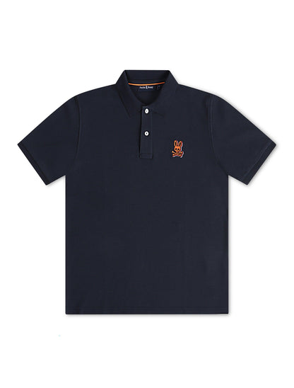 Psycho Bunny Sanderson Pique Polo - Navy