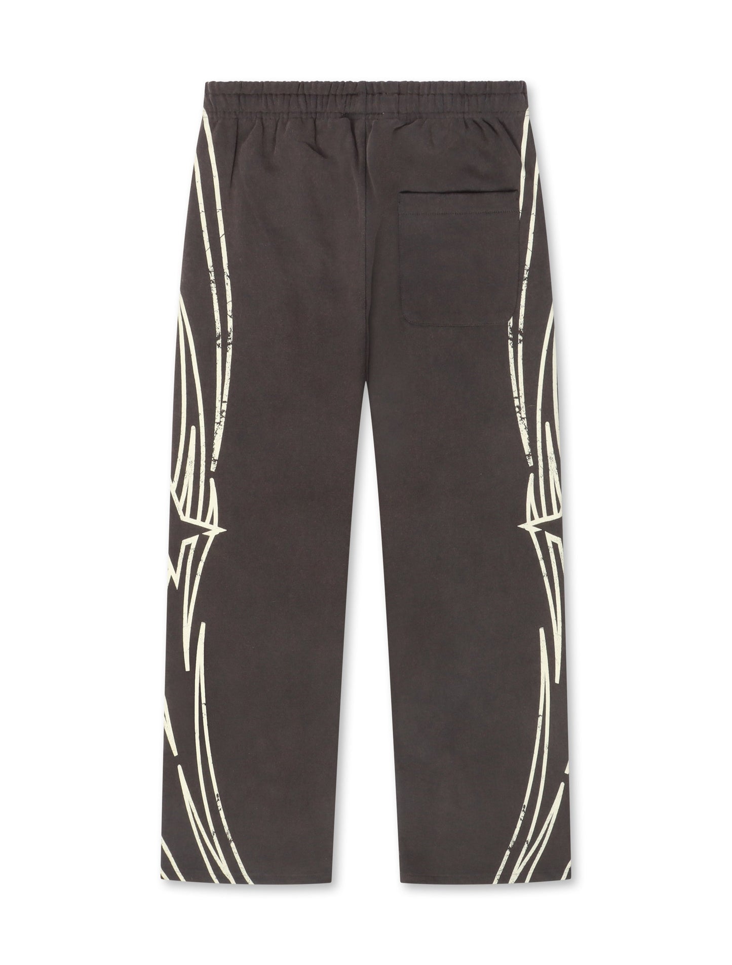 BLDG4 Star Wide Leg Pant - Charcoal Art