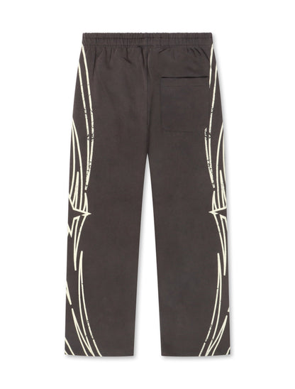 BLDG4 Star Wide Leg Pant - Charcoal Art
