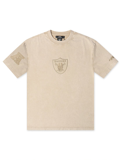 Pro Standard Raiders Logo Tee - Vintage Beige