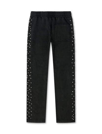Embellish Ice Lounge Rhinestone Sweatpants - Black