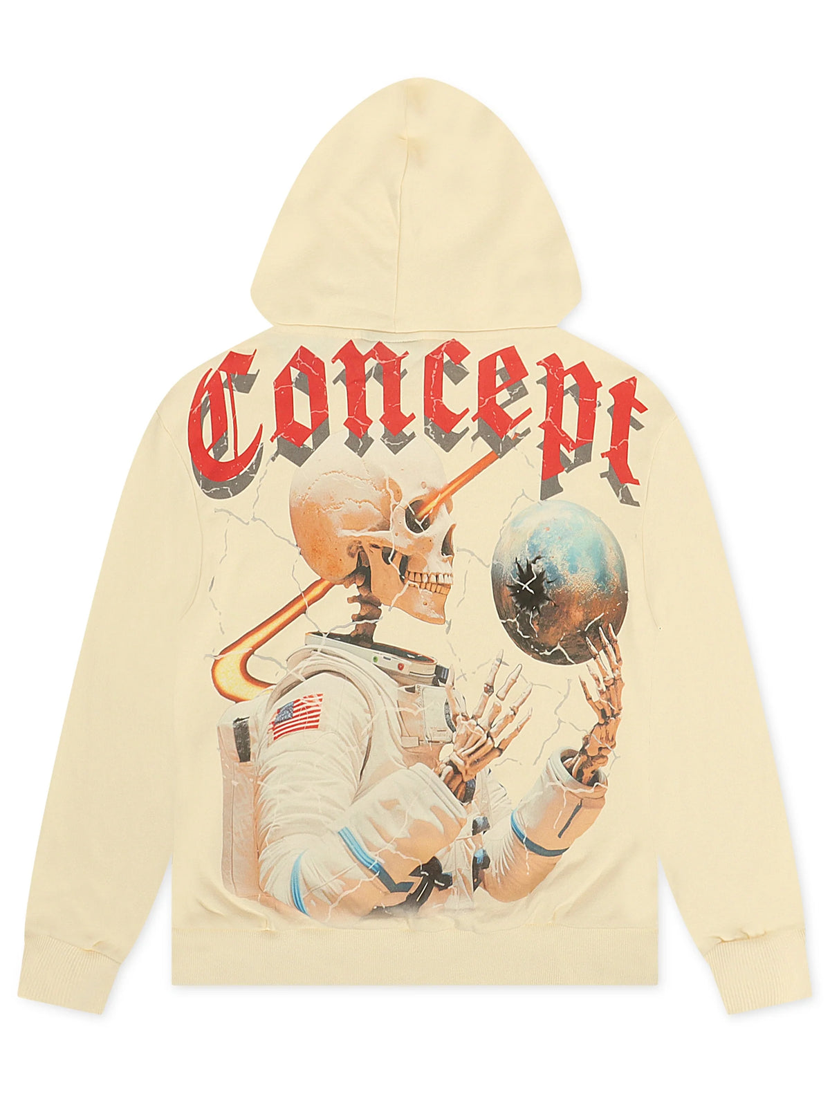 Concept LA Astronaut Hoodie - Cream Wash