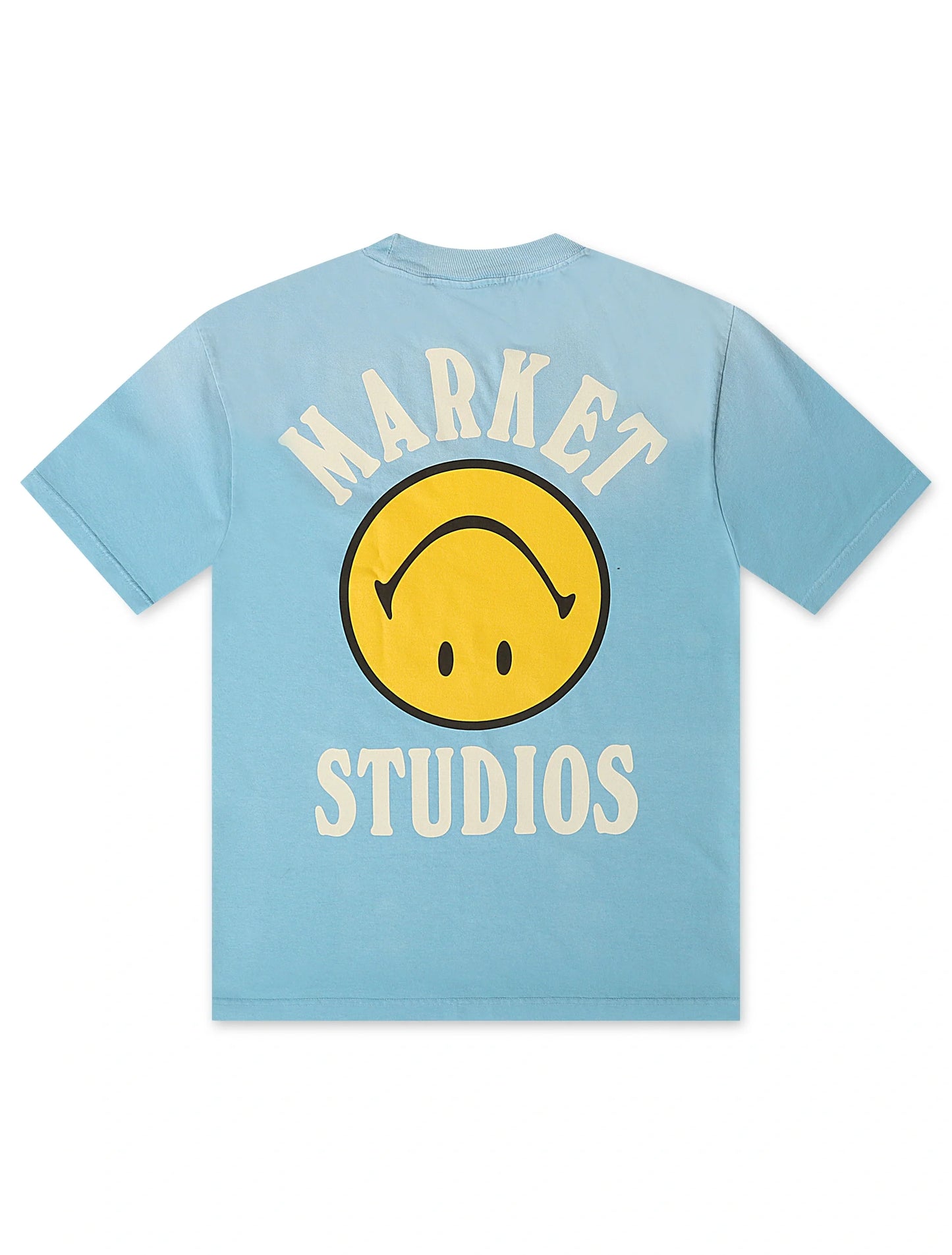 Market Studios Smiley Upside Down Tee - Retro Blue
