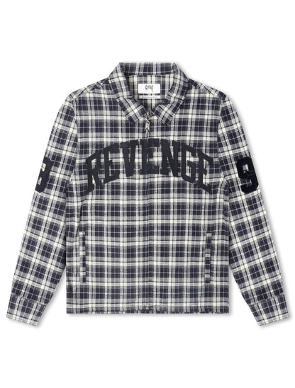 Revenge Valkyrie Embroidered Flannel - Navy