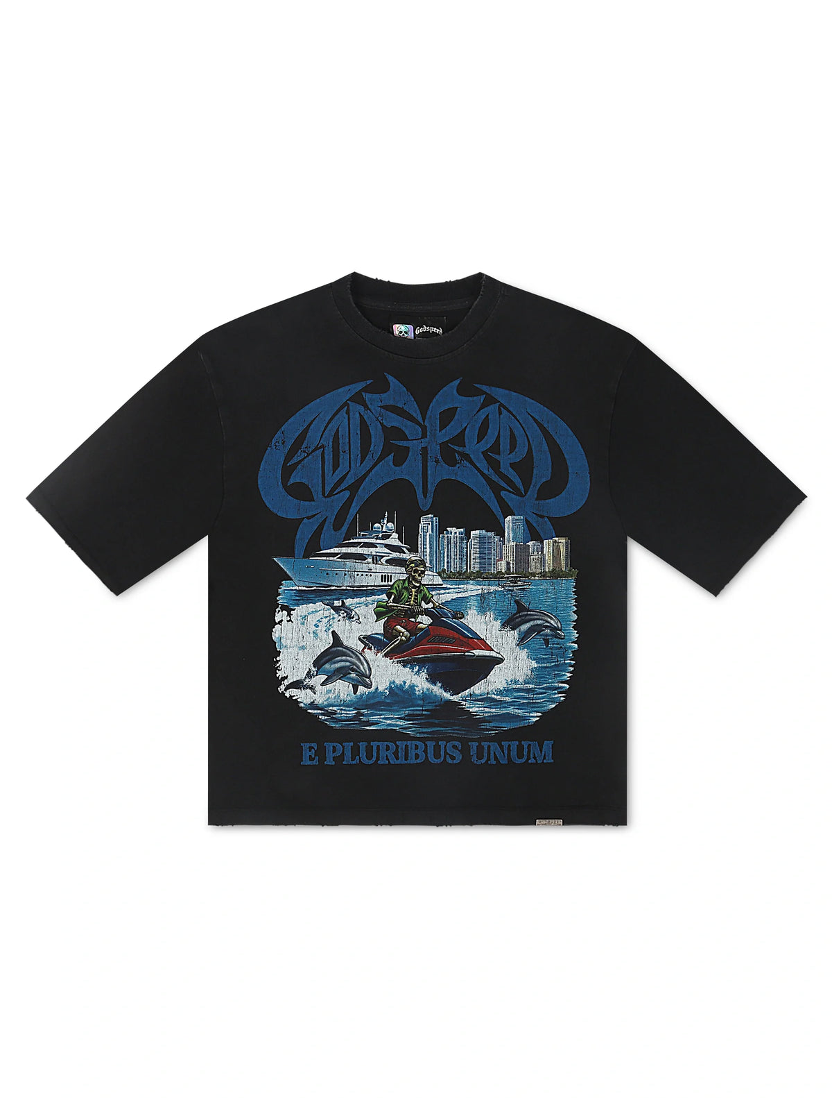 Godspeed GMYC Wave Runner Boxy Tee - Black