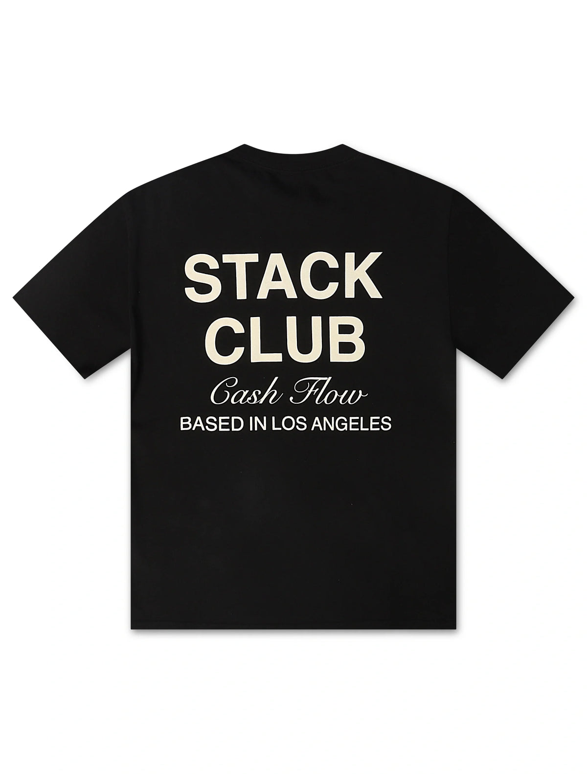 Stack Club Cash Flow Heavyweight Tee - Black/Cream