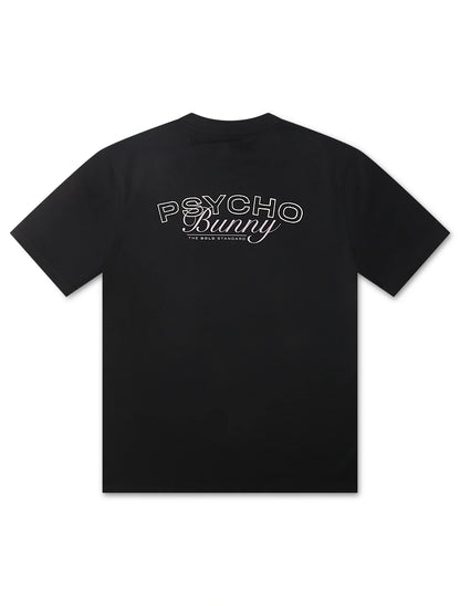 Psycho Bunny Enzo Back Graphic Tee - Black