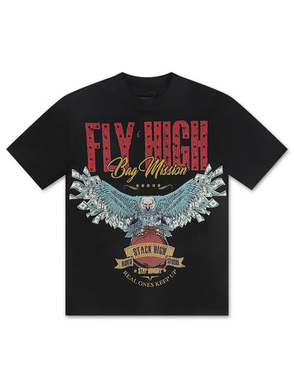 Roku Studio Fly High Boxy Tee - Black