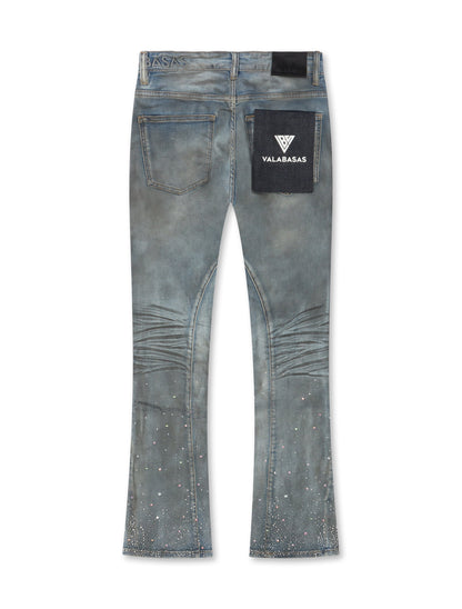 Valabasas Astonish Stacked Jeans - Dirty Blue
