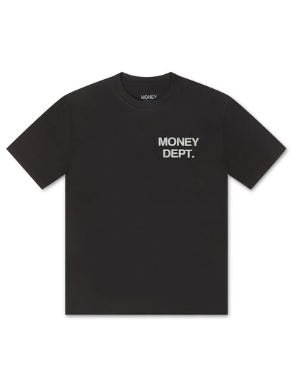 Money Dept. Los Angeles Puff Print Tee - Black/Gray