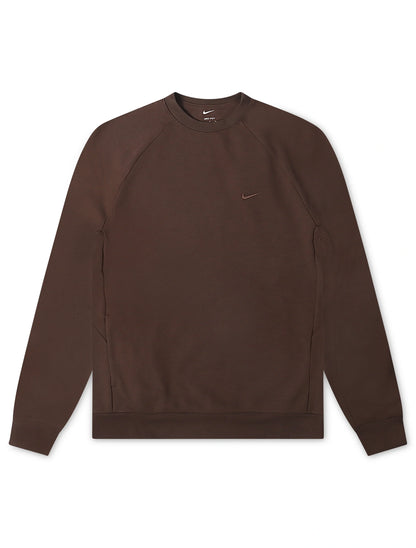 Nike Mens Primary Fleece Long Sleeve - Baroque Brown