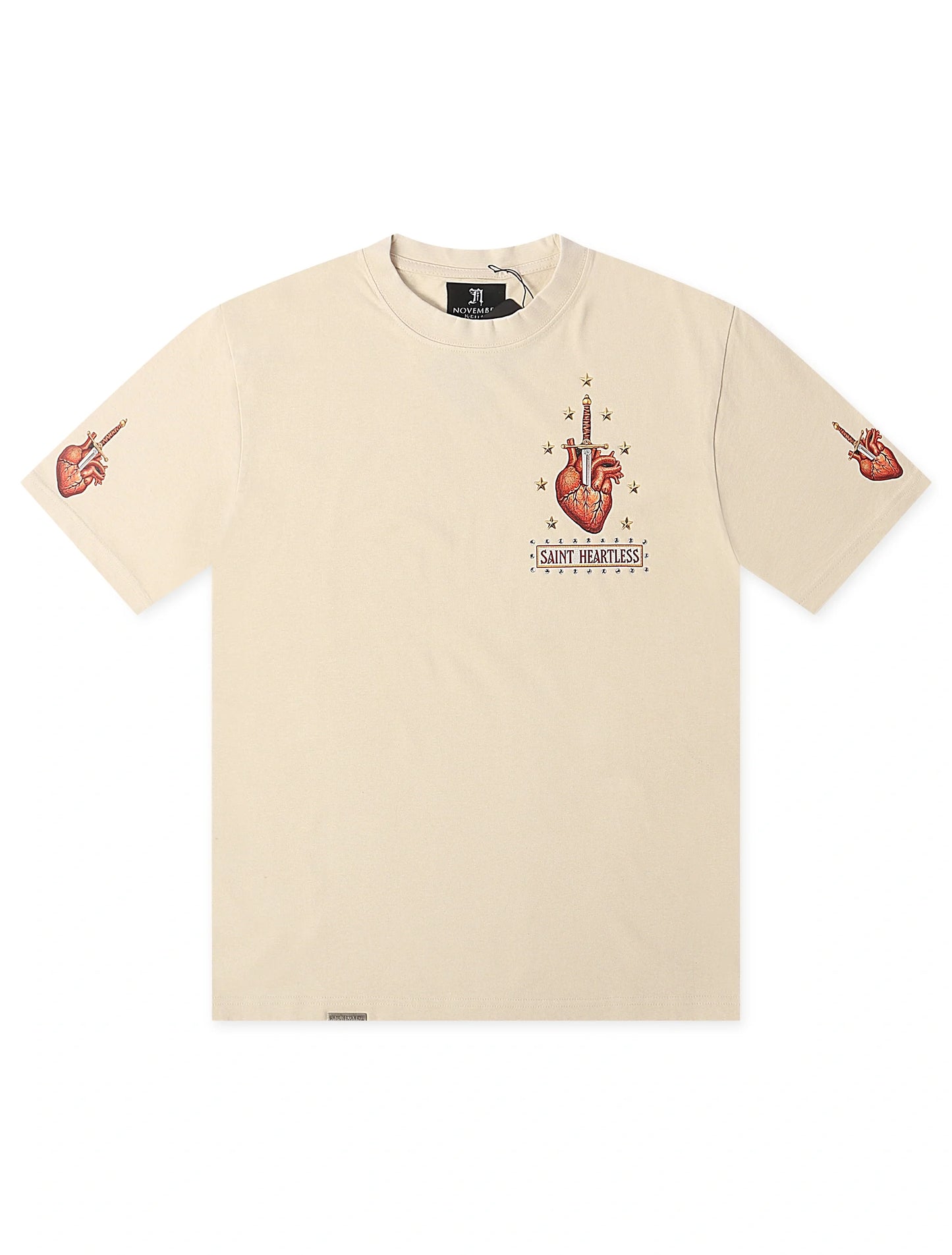 November Reign Saint Heartless Tee - Tan
