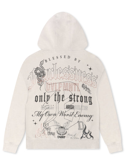 Rebel Denim Fearlessness Hoodie - Grey
